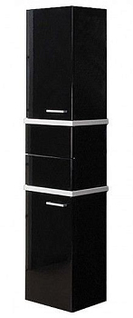 Шкаф-колонна Акватон Турин 1A118003TU950, цвет Черный, белый