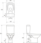 Унитаз-компакт Cersanit Carina new clean on 011