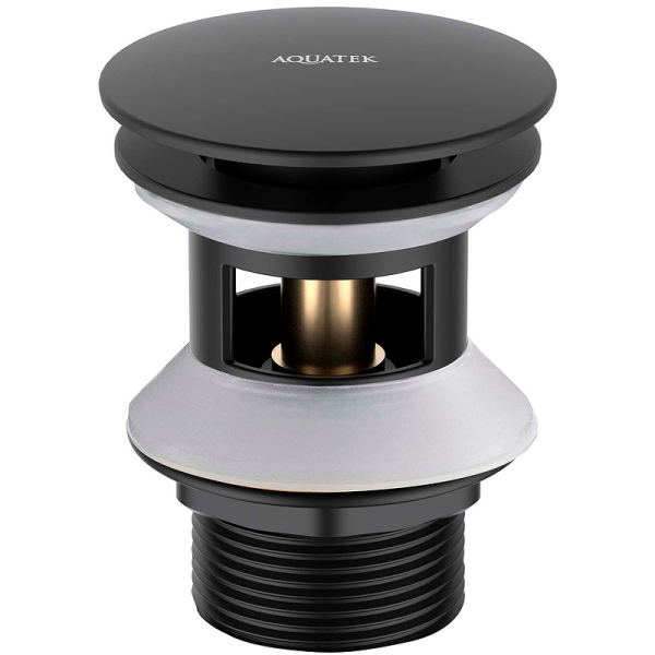 Донный клапан Aquatek AQ6002MB click-clack Черный матовый