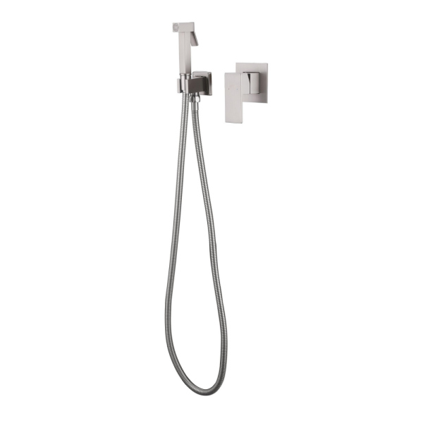 Смеситель ABBER Daheim AF8225SP с гигиеническим душем, сатин