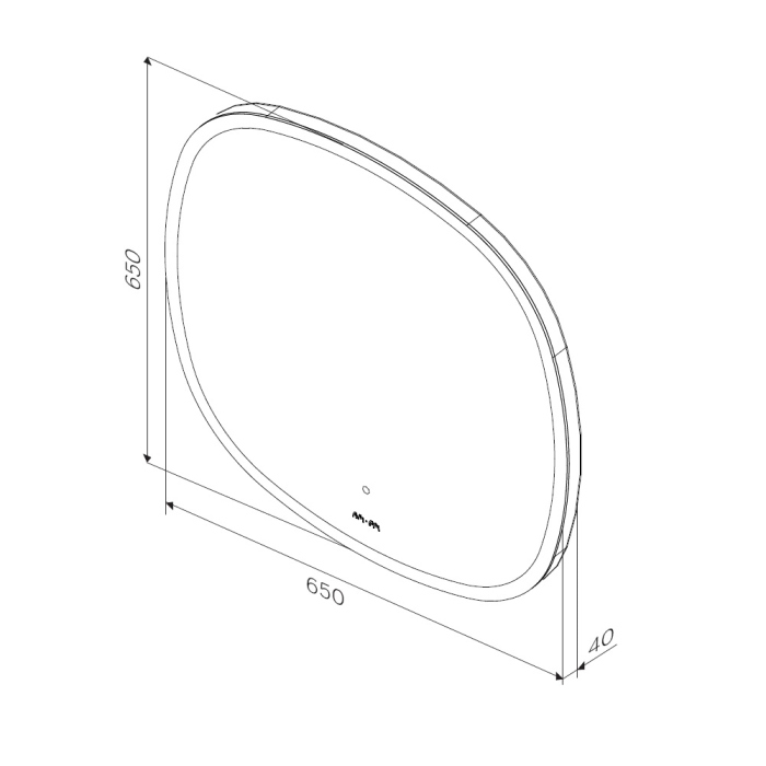 Зеркало AM.PM Func, M8FMOX0651WGS