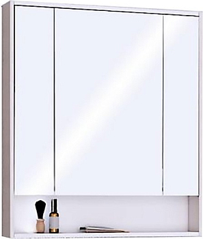 Зеркало-шкаф Акватон Рико 80 белый, ясень фабрик