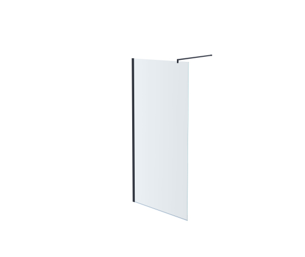 AQ NAG 6310-100 Душевая перегородка Aquatek Walk in, 1000x2000 профиль черный, стекло прозрачное