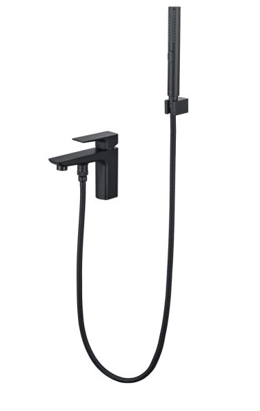 Смеситель на борт ванны Aquatek Вега AQ1044MB Черный матовый