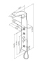 Душевая панель AM.PM Joy W85P-2-136AW