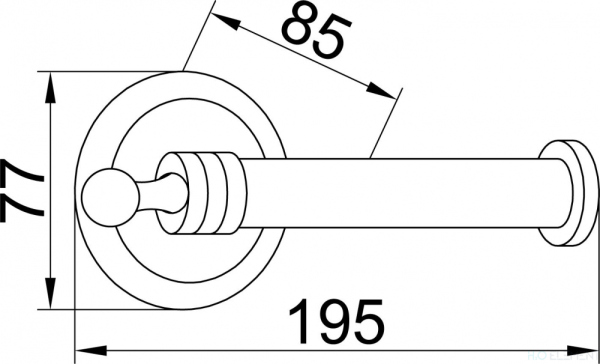 Держатель туалетной бумаги Boheme Hermitage Gold 10365