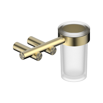 Стакан для зубных щеток с держателем ABBER Osten 316 AA1860BG золото брашированное