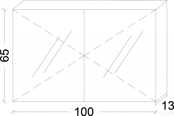 Зеркало-шкаф Armadi Art Vallessi 100 зебрано