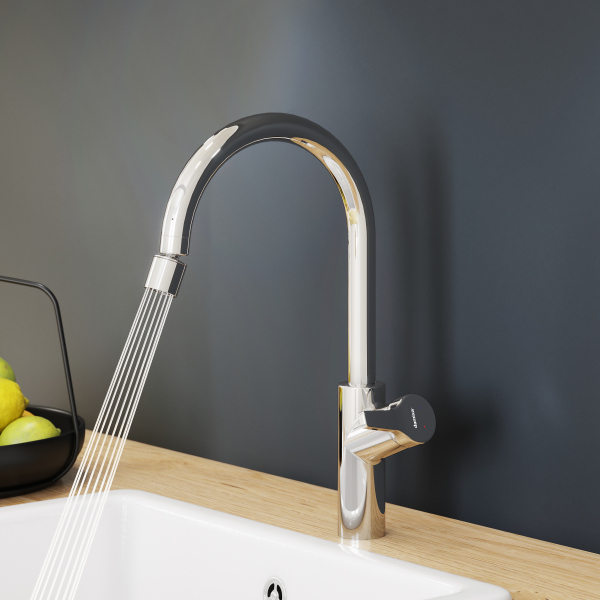 Смеситель для кухни с двухрежимным регулируемым аэратором Damixa Eclipse, 310722000