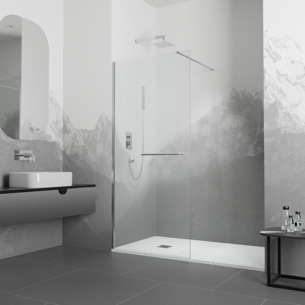 Душевая перегородка RGW WA-041, 35104010-11, Хром, 100*195