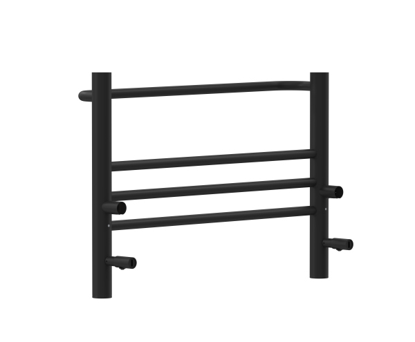 Полотенцесушитель электрический Aquatek Альфа П7 500х700 мм, с полкой, черный, AQ EL RRP0770BL