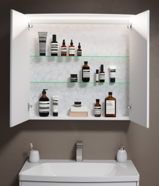 Зеркальный шкаф AQWELLA 80см., NER0408