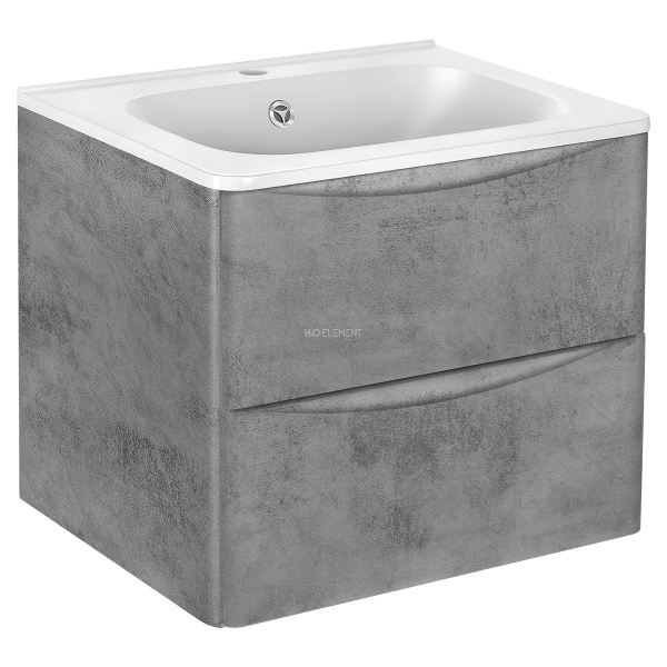 Тумба с раковиной Vincea Paola, VMC-2P600BT+ VCB-2VP600W