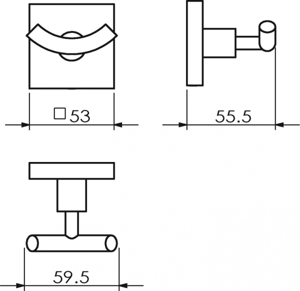 Крючок Langberger Ledro 11832A