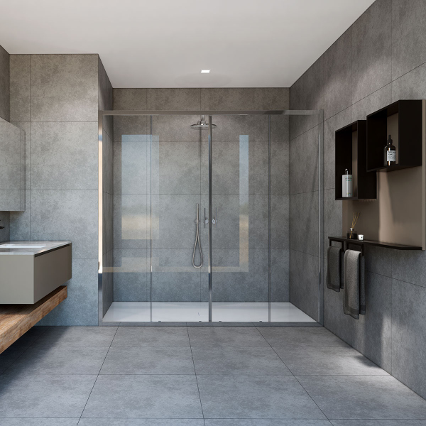 Душевая дверь Vincea Garda VDS-1G2190CL, 1900, хром, стекло прозрачное