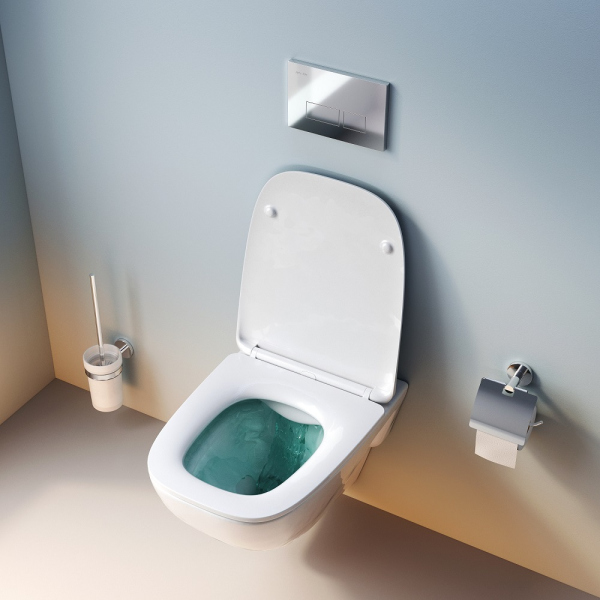 Унитаз подвесной FlashClean с сиденьем микролифт AM.PM X-Joy, C851701SC