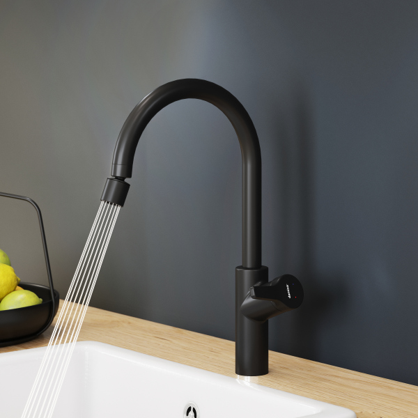 Смеситель для кухни с двухрежимным регулируемым аэратором Damixa Eclipse, 310722300