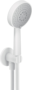 AD146/47WM душевой набор с шланговым подсоединением, матовый белый