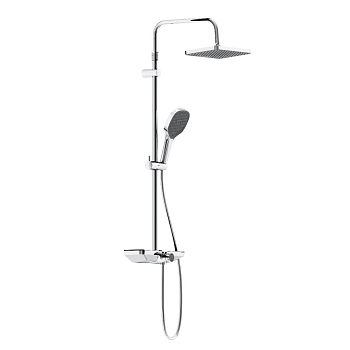 Душевая система с ванно-душевым смесителем-полкой Damixa Merkur, 940730000