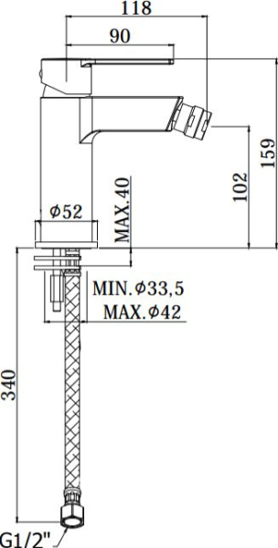 Смеситель Paffoni Ringo RIN131BO для биде