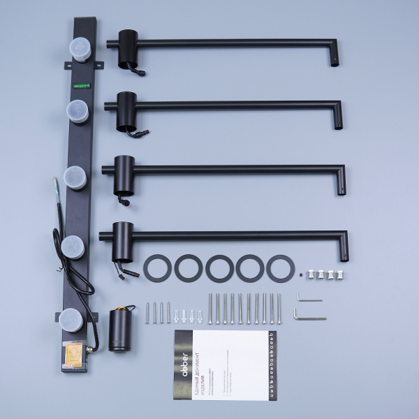 Полотенцесушитель электрический ABBER Charme AH4004MB черный матовый