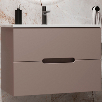 Тумба без раковины подвесная Style Line "Матис 70", Classic 70, тауп темный, ЭМАЛЬ, ЛС-00002297