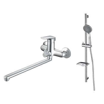 Смеситель для ванны Aquatek Вега AQ1033CR универсальный Хром