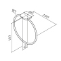 Кольцо для полотенец AM.PM Inspire V2.0, A50A34422