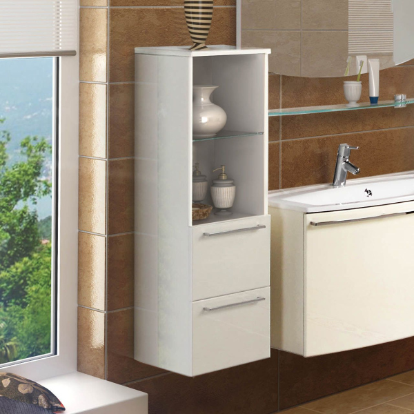 Шкаф-колонна Акватон Севилья 1A126703SEG30, цвет Белый жемчуг