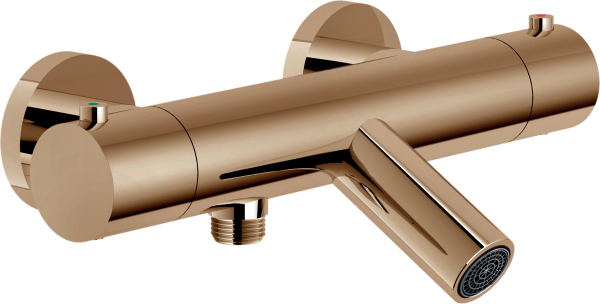 VE125010/1RCP VELIS термостатический смеситель для ванны, красное золото