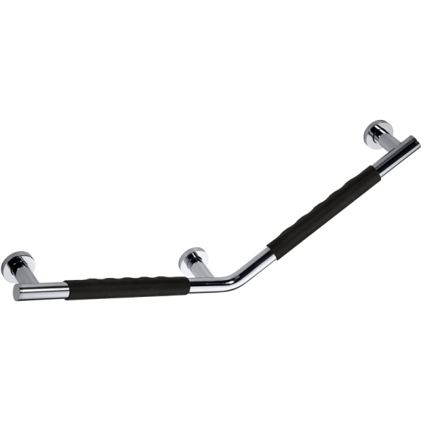 Поручень OMEGA 135 ° - левый, черная резина