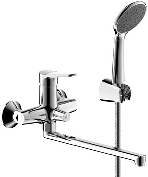 Смеситель Bravat Emeralda TF6135147CP-LB-RUS универсальный с лейкой