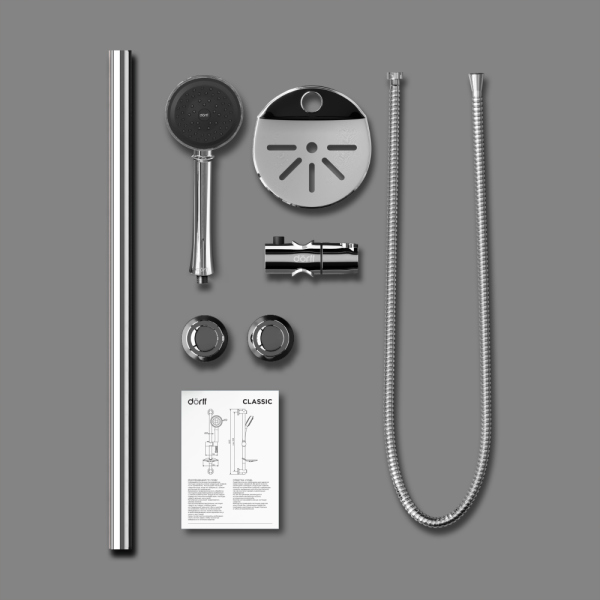 Душевой гарнитур Dorff Classic D0180000 Хром