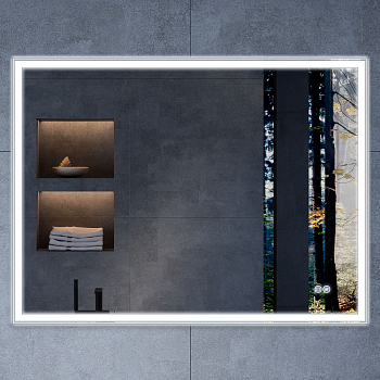 Зеркало Vincea LED VLM-3VN800-2 800х600 c сенсорным выключателем и диммером, антизапотевание