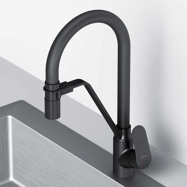 Смеситель для кухни с каналом для питьевой воды и гибким изливом AM.PM Like, F8007822