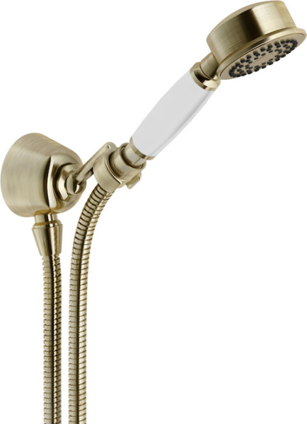 AD143/7BR душевой набор с шланговым подсоединением, бронза