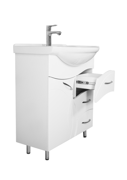 Тумба без раковины Style Line "Амелия 75" (3 ящ.) Байкал 75, ЛС-00002281