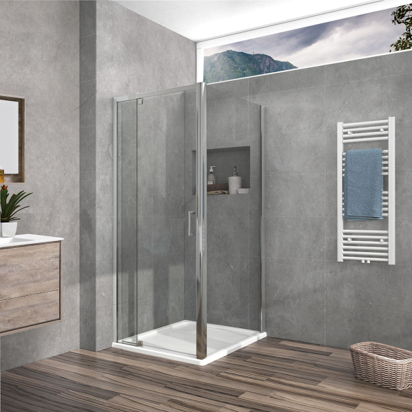Душевой уголок Vincea Intra VSR-1I809090CL, 800/900*900, хром, стекло прозрачное