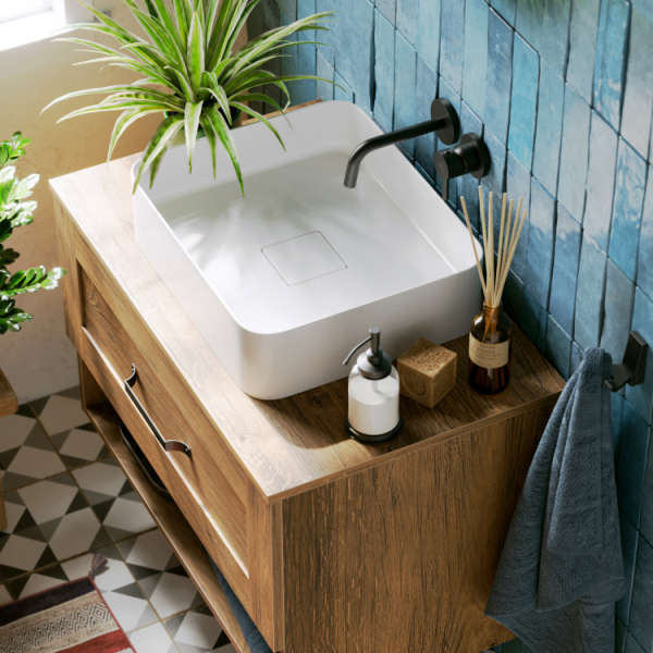 Подвесная тумба без раковины AQWELLA 80 см, CRF0108DB