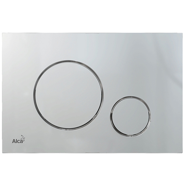 Кнопка смыва AlcaPlast THIN M672 хром матовый