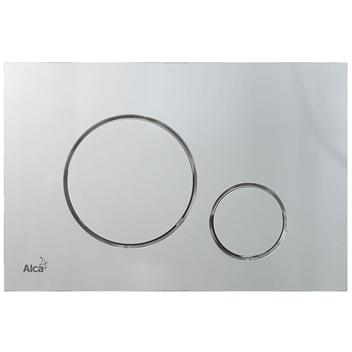 Кнопка смыва AlcaPlast THIN M672 хром матовый