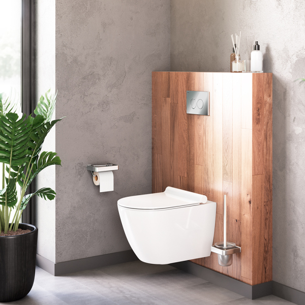 Унитаз подвесной без ободка с сиденьем микролифт Damixa Apollo, DX22C1700SC