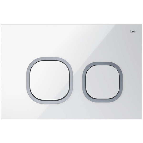 Клавиша смыва IDDIS белая Uniglass 001 (UNG01WCi77)