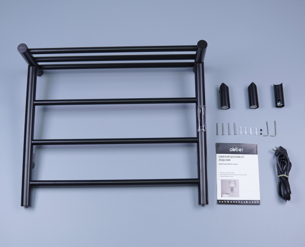 Полотенцесушитель электрический ABBER Standard AH4614MB черный матовый