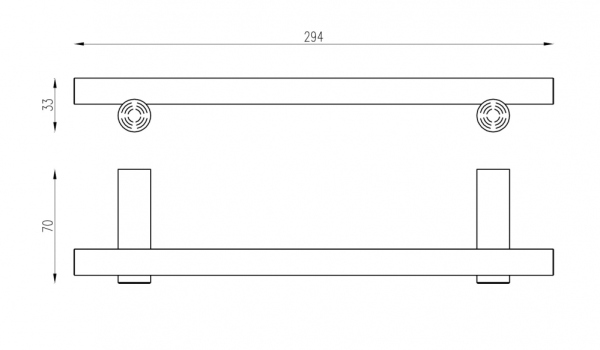 Полотенцедержатель ABBER Osten 316 AA1853BG золото брашированное