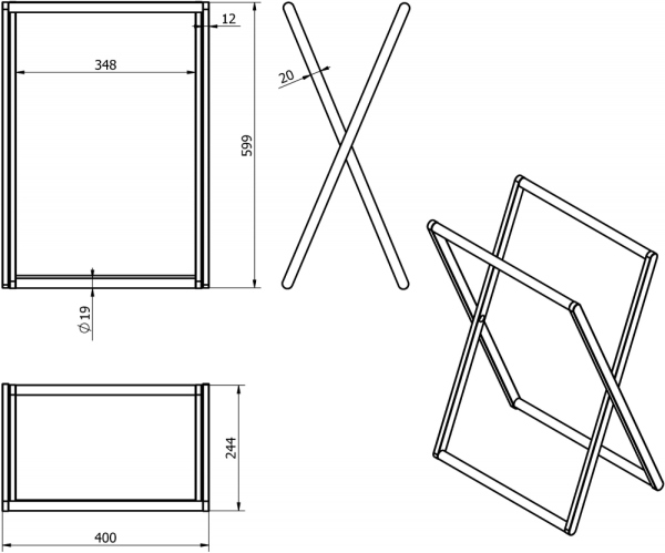Полотенцедержатель Langberger 73381 напольный