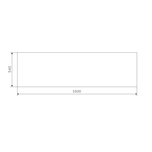 Декоративная фронтальная панель для ванны 160x70 см AM.PM Gem, W93A-160-070W-P