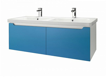 Тумба под раковину Dreja Color 23525 голубой глянец