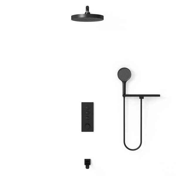 Душевой комплект Vincea VSFW-433TI2RMB встраиваемый, черный