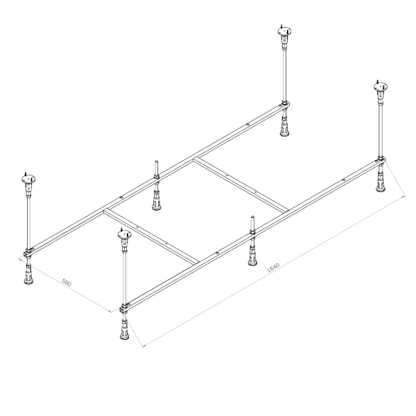 Каркас для ванны AM.PM X-Joy, W94A-170-070W-R